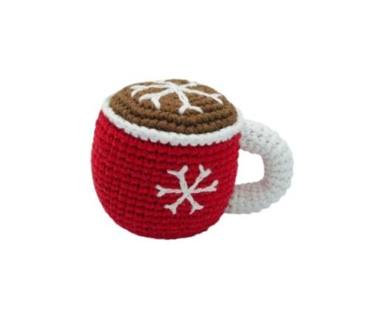 Hot chocolate baby rattle